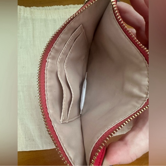 Coach Leather Wristlet, Beautiful Pink, Including Dust Bag! - Picture 3 of 5